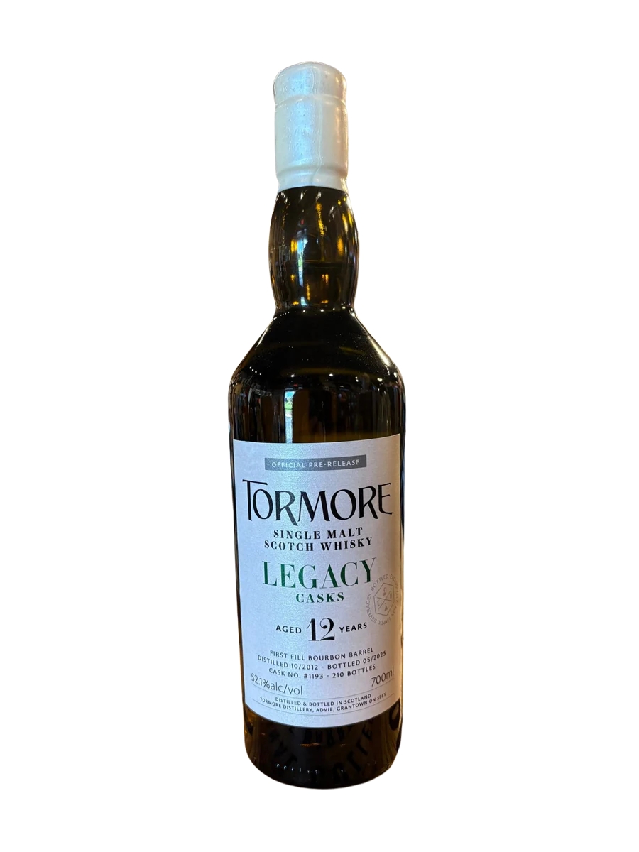 Tormore Legacy 2012 12 Year Ex-bourbon Cask 1193 52.1 %alc 700ml