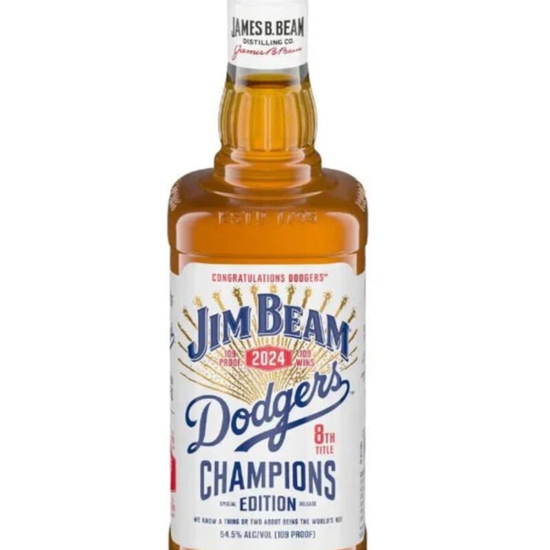 Jim Beam Straight Bourbon Dodgers 8th Title Champions Edition Special Release 109 Proof