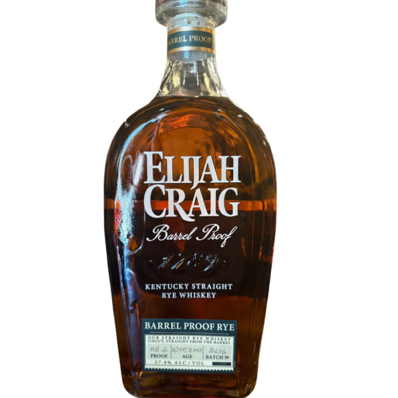 Elijah Craig Barrel Proof Rye Batch B526 115.6 Proof 750ml