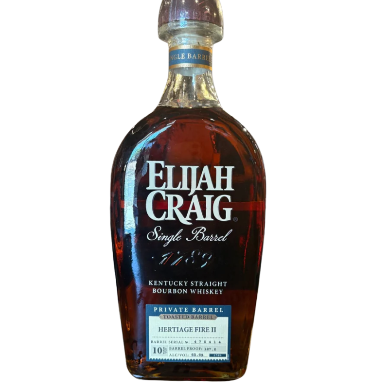 Elijah Craig Toasted Bourbon 127.2 Proof 10 Years "Heritage Fire II" 750ml